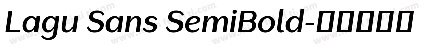 Lagu Sans SemiBold字体转换
